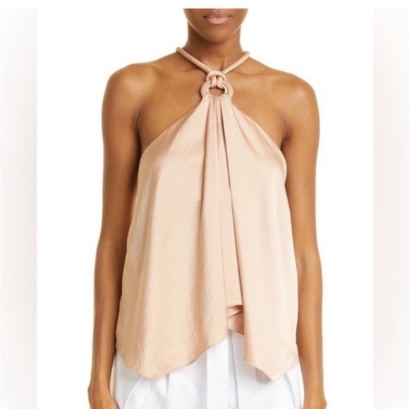 A.L.C. Calypso Halter Tank In Bella Elegant Cream Blush Cami Halter Top NWOT - Picture 12 of 12